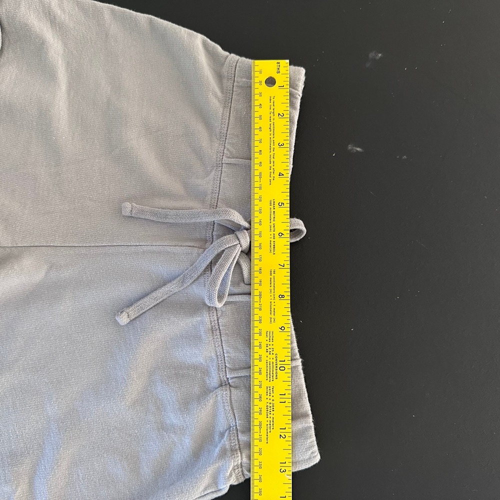 James Perse Gray Cotton Drawstring Shorts in Size Small Preowned - Picture 5 of 7